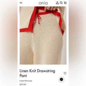 Tuckernuck Onia Drawstring Linen Knit Pants
Lounge Beach Pants